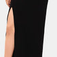 Betsy & Adam Women's Solid Gown One Shoulder Dress Black Size 12