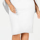Betsy & Adam Women's Ruched Cape Dress White Size 16W