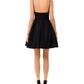 Aqua Women's Spaghetti Strap V Neck Short Cocktail Fit Flare Dress Black Size 6