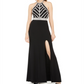 Blondie Nites Junior's Embellished Open Back Gown Black Size 3