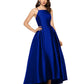 Betsy & Adam Women's Satin Ball Gown Blue Size 10Petite