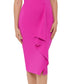 Betsy & Adam Women's One Shoulder Bow Sheath Dress Pink Size 8