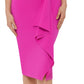 Betsy & Adam Women's One Shoulder Bow Sheath Dress Pink Size 8