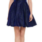 Betsy & Adam Women's Galaxy Fit & Flare Party Dress Blue Size 0