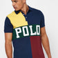 Polo Ralph Lauren Men's Classic Fit Color Block Mesh Polo Shirt Yellow Size Medium