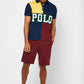 Polo Ralph Lauren Men's Classic Fit Color Block Mesh Polo Shirt Yellow Size Medium
