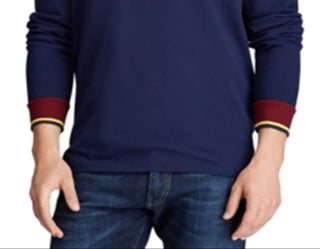 Polo Ralph Lauren Men's Long Sleeve Mesh Hooded Shirt Blue Size Medium