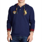 Polo Ralph Lauren Men's Patchwork Logo Hoodie Blue Size Small