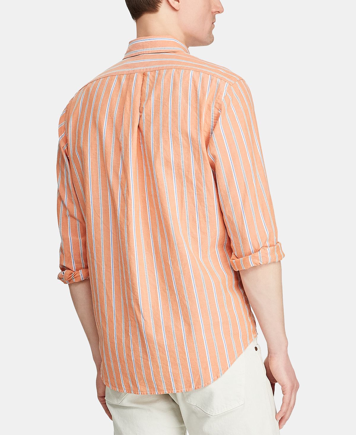 Polo Ralph Lauren Men's Oxford Sport Shirt Orange Size Small