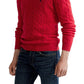 Polo Ralph Lauren Men's Cable Wool Cashmere Sweater Red Size Medium