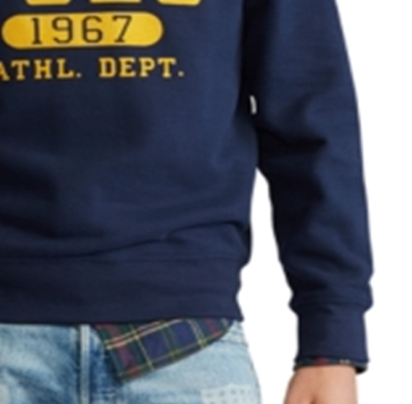 Polo Ralph Lauren Men's Vintage Fleece Sweatshirt Blue Size XX-Large