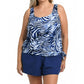 Maxine Of Hollywood - Zebra Daze Banded Blouson Tankini