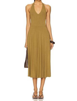 Steve Madden - Hazel Halter Neck Sleeveless Midi Dress