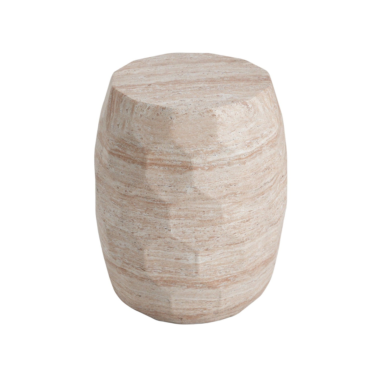 Travertine Lightweight Concrete Side Table