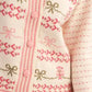 &Merci - Floral Ruffle Sleeve Sweater Cardigan