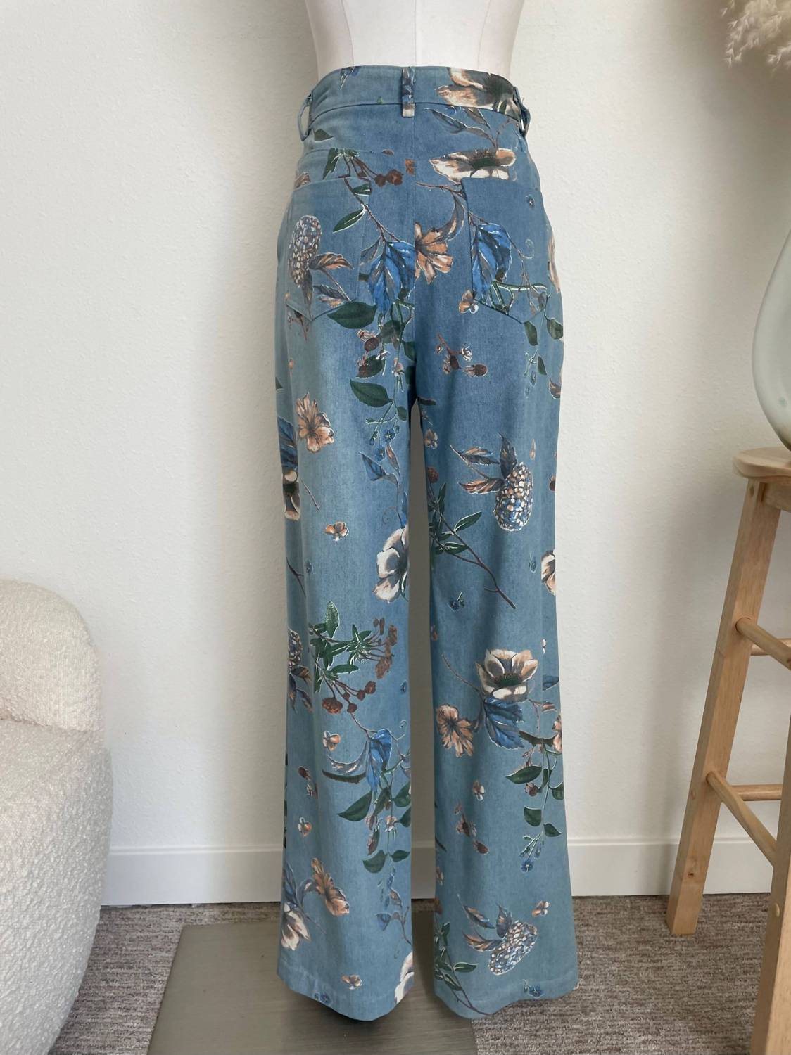Acoa - Women's Floral Print Jeans