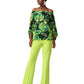 Joseph Ribkoff - LEAF PRINT OFF-SHOULDER