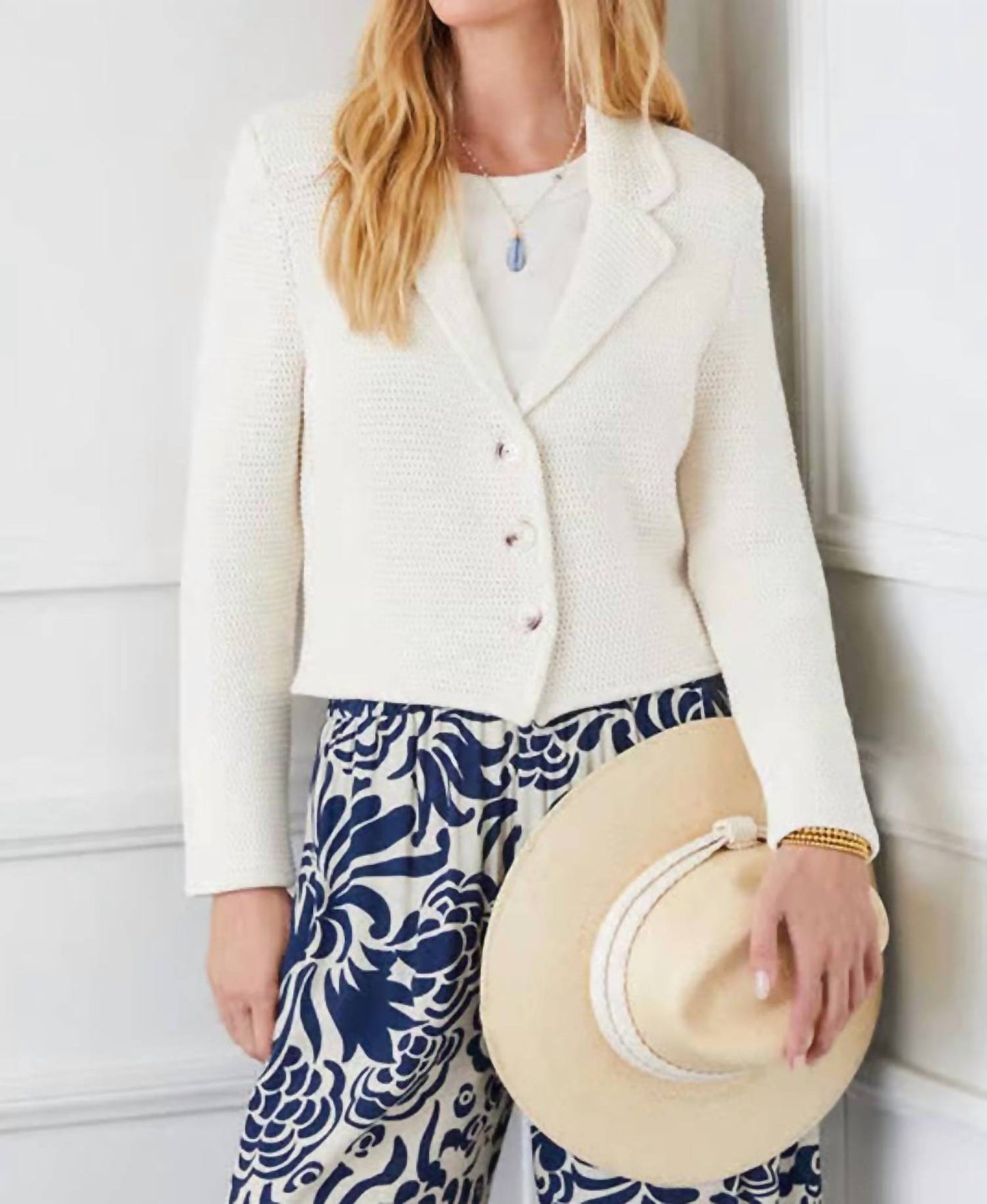 Karen Kane - Button Up Blazer Sweater
