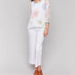 Charlie B - Printed Fishnet Crochet Sweater