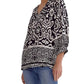 Entro - Renee Paisley Print 3/4 Sleeve Tunic