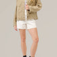 Aaron & Amber - Scalloped Hem Denim Jacket