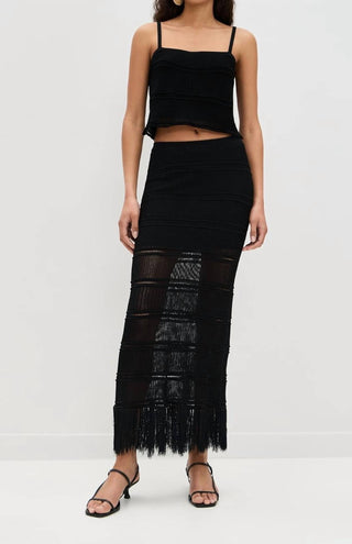 Z Supply - Flynn Black Midi Skirt