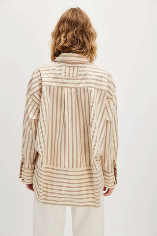 Free People - Striped Varsity Vibes Shirt