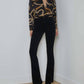 L'Agence - Stevie Velvet Jean with Gold Chain Detail