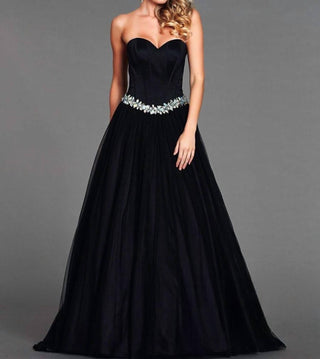 Mac Duggal - Lace Up Back Gown