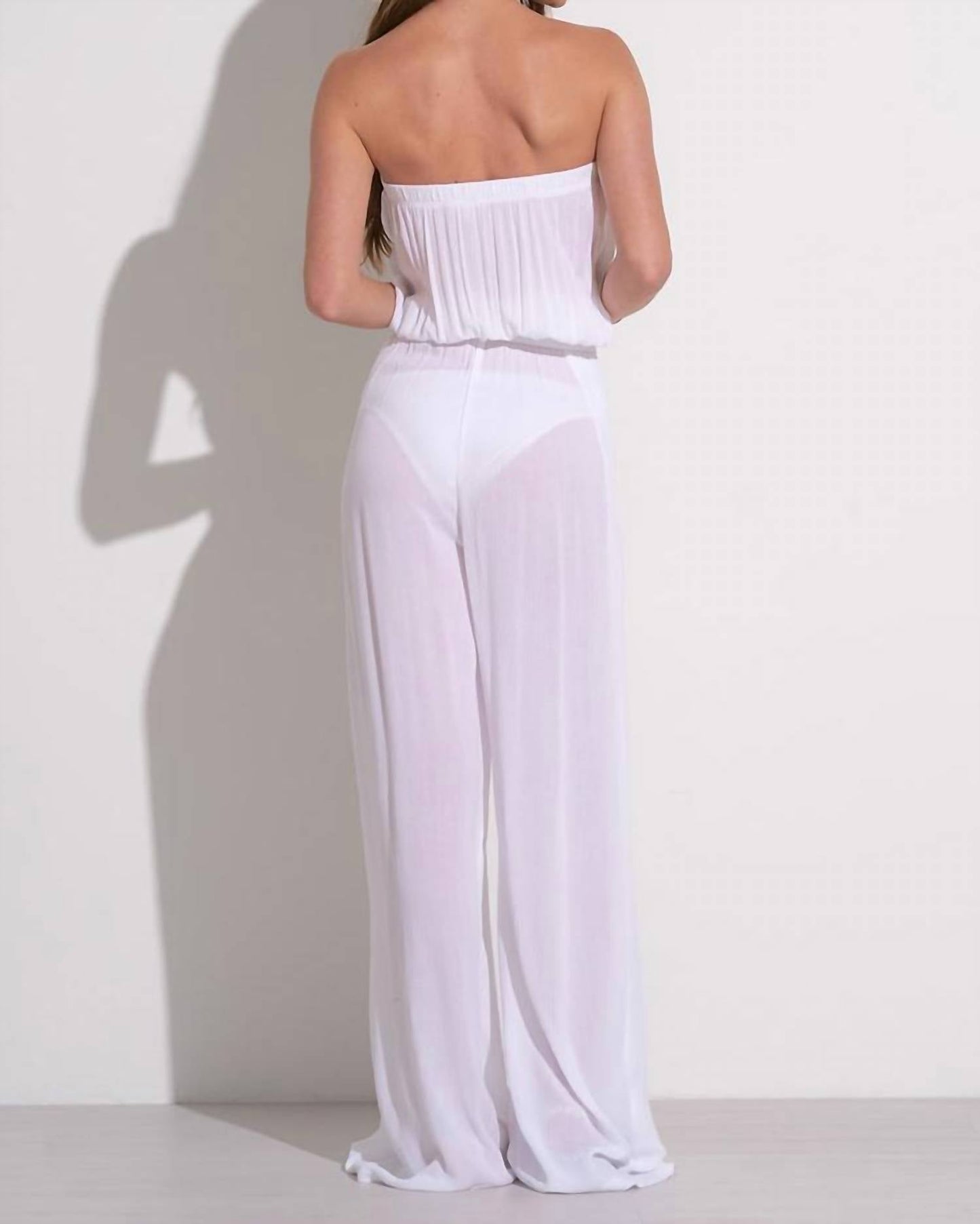 Elan - Strapless Wide Leg Jumpsuit