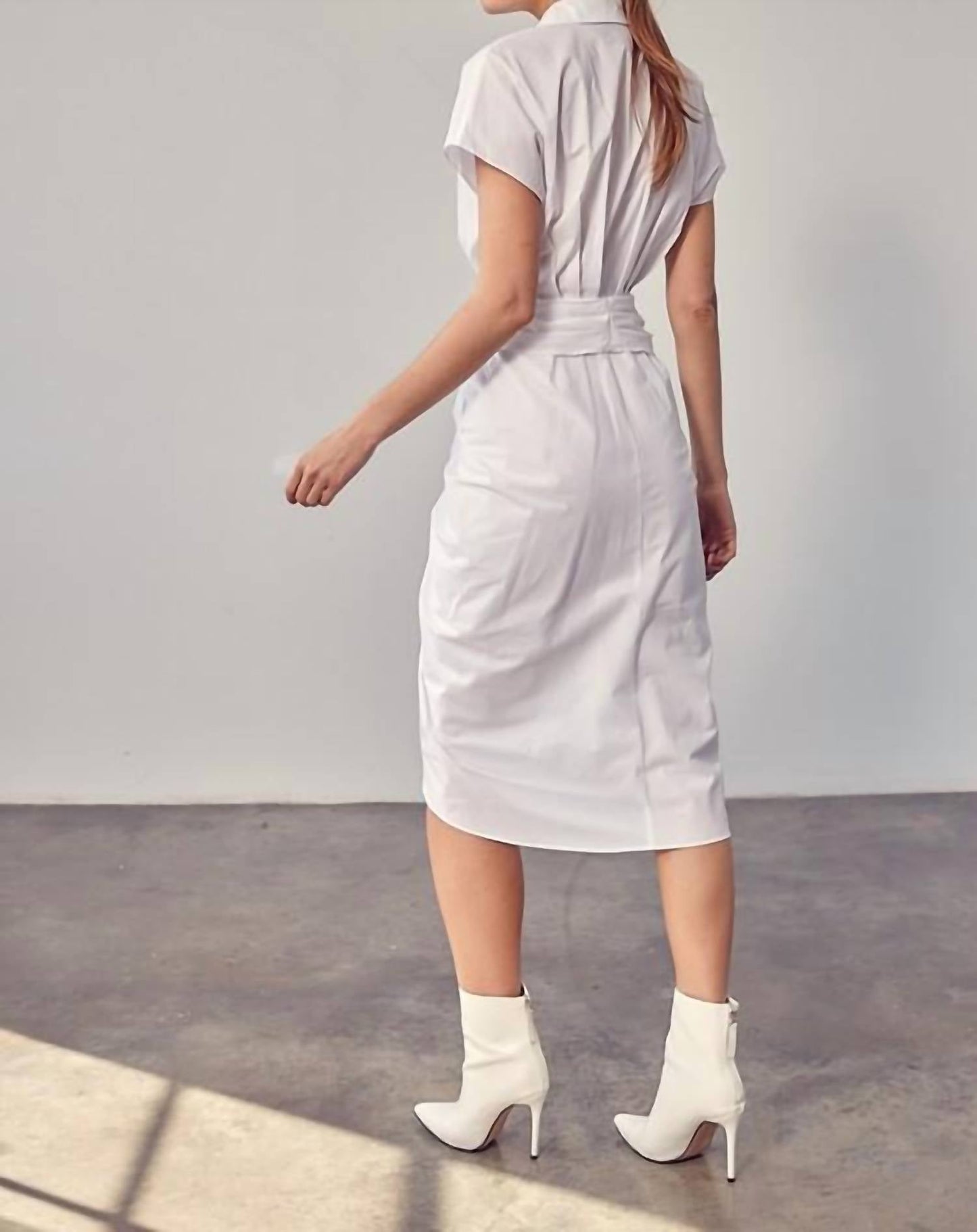 Do+Be - Collar Button Front Tie Dress