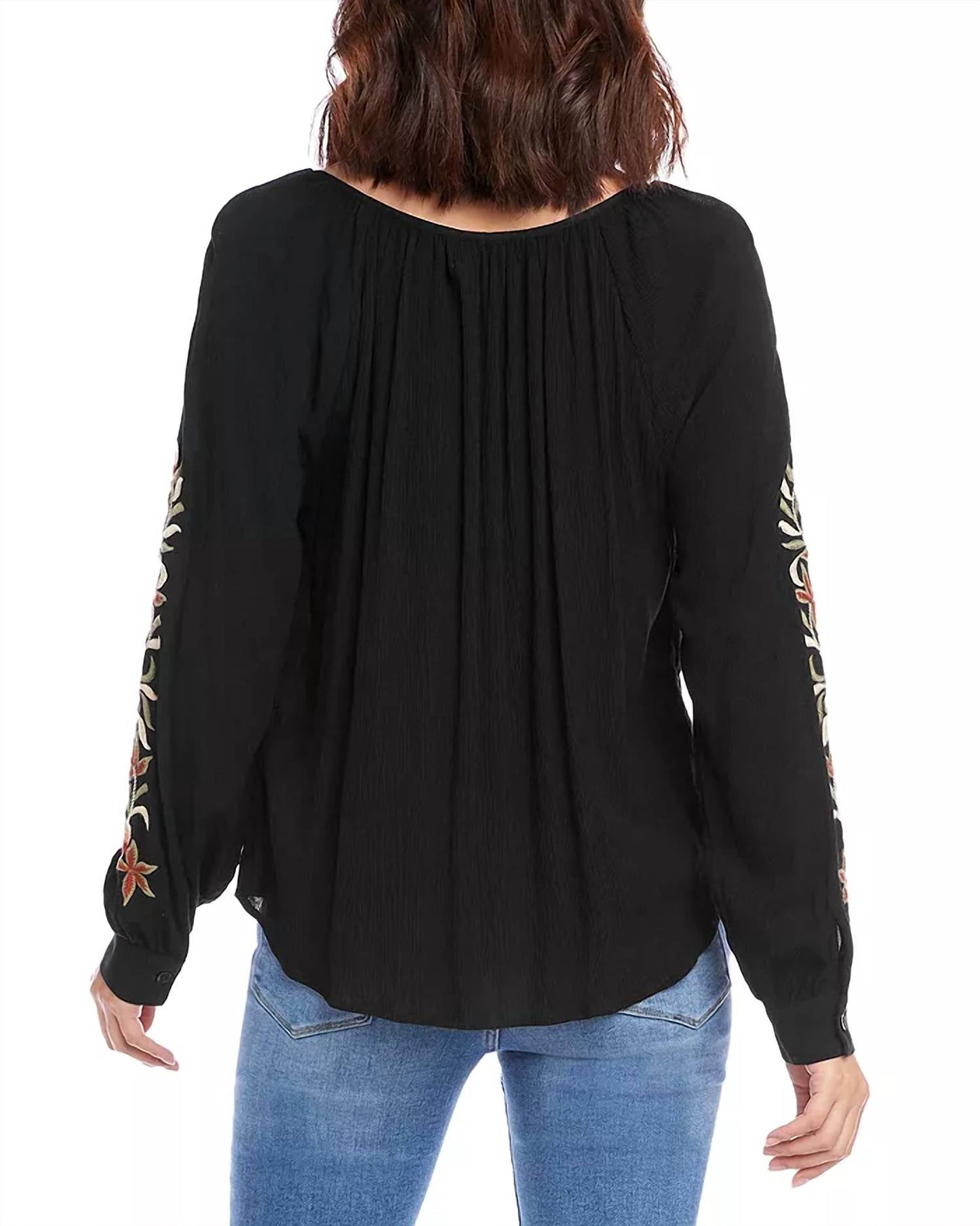 Karen Kane - Embroidered Peasant Top