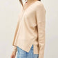 Be Cool - Relaxed V-neck Sweater With Center Seam