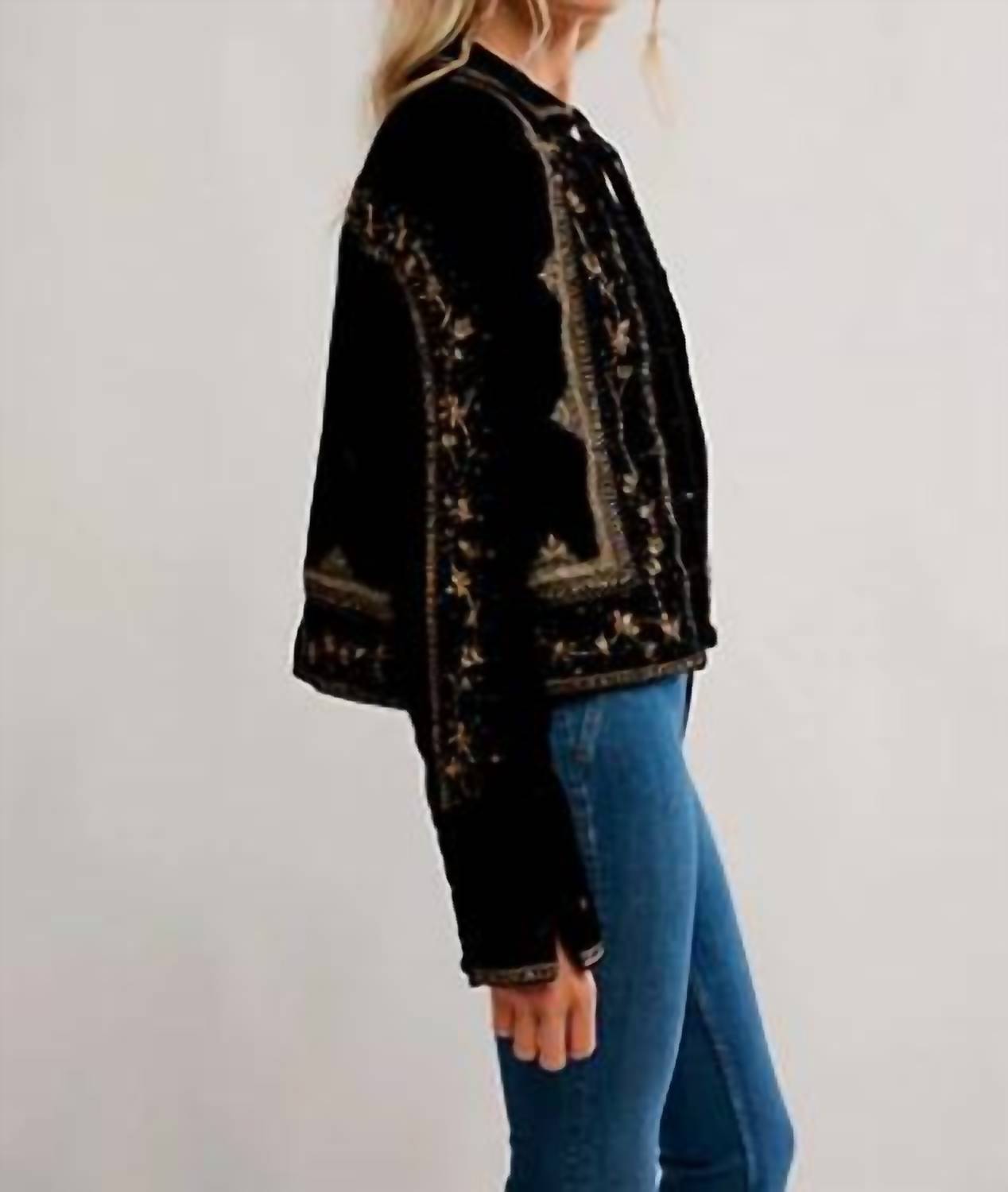 Free People - Maxxie Velvet Waist Coat