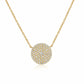 Diana M Jewels - 0.57 Cts Round Diamonds Disc Necklace