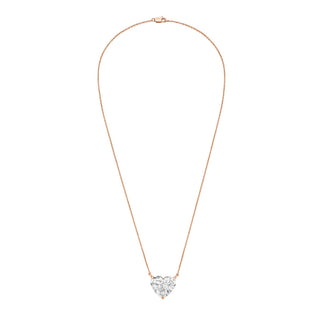 Diana M Jewels - 14kt 5.00 Cts Lab Grown Diamond Solitaire Pendant Necklace