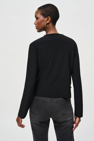 Joseph Ribkoff - Silky Knit Leatherette Jacket