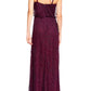 Adrianna Papell - Spaghetti Strap Blouson Embellished Mesh Dress
