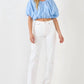 2.7 August Apparel - Puff Sleeves Blouse