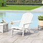 Zenithia Outdoor Foldable Adirondack Chair With 2 Cup Holders