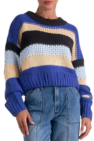 Elan - Stripe Crew Sweater
