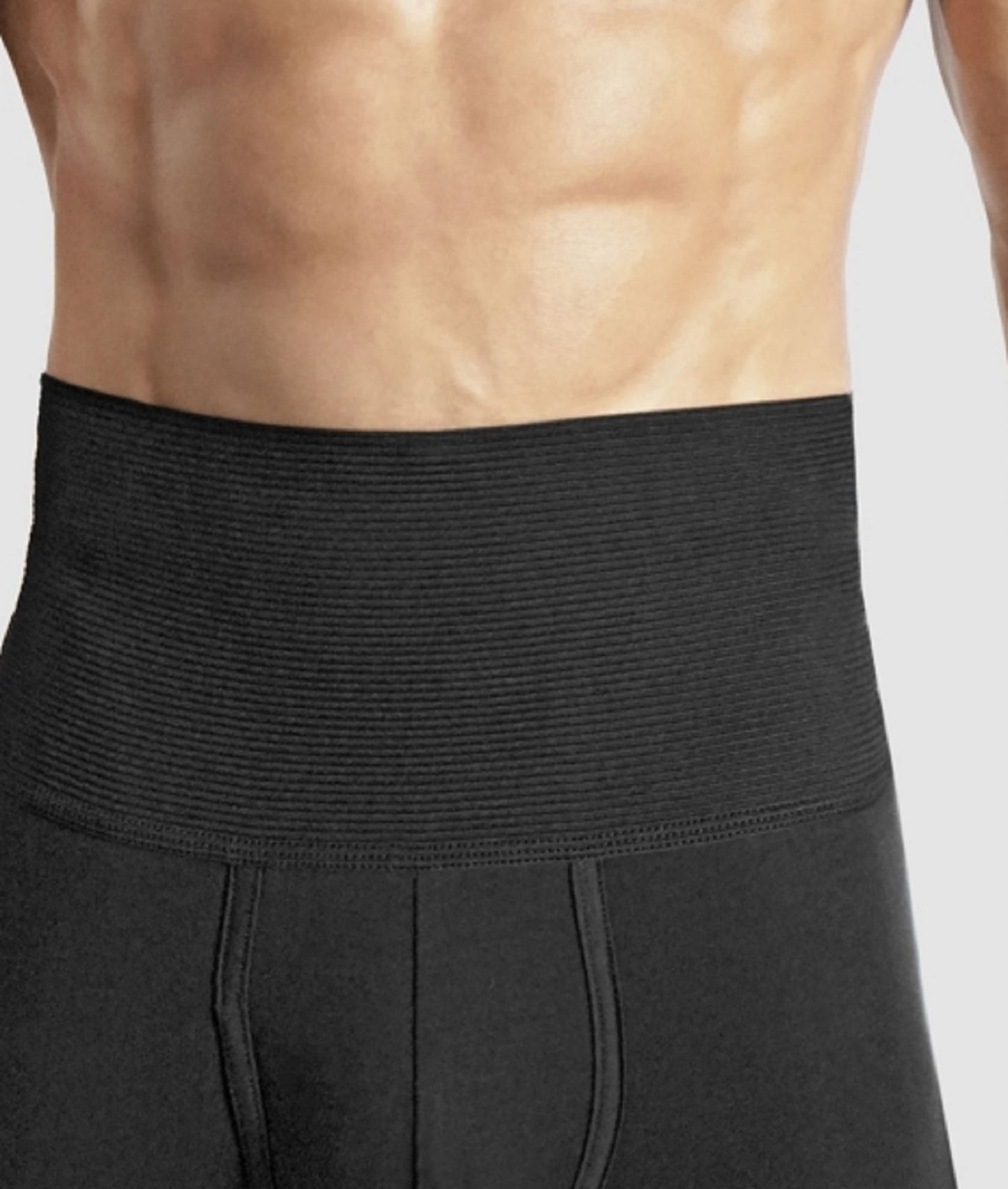 Rounderbum Men's Slim Fit Boxer Brief Black Size Large