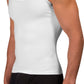 Rounderbum Men's Cotton Compression Tank Top White Size Large