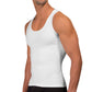 Rounderbum Men's Cotton Compression Tank Top White Size Large