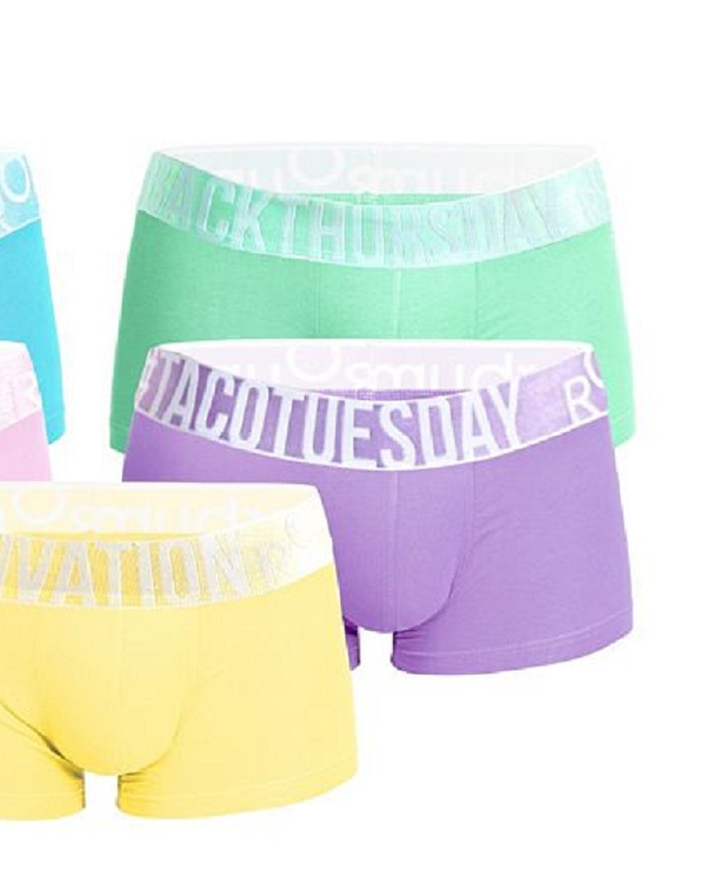 Rounderbum Men's Sweet Days Lift Pack of 5 Trunks Blue Size M