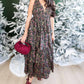 2.7 August Apparel - Flora & Noir Maxi Dress
