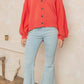 Pol - V-neck Dropped Shoulder Cardigan
