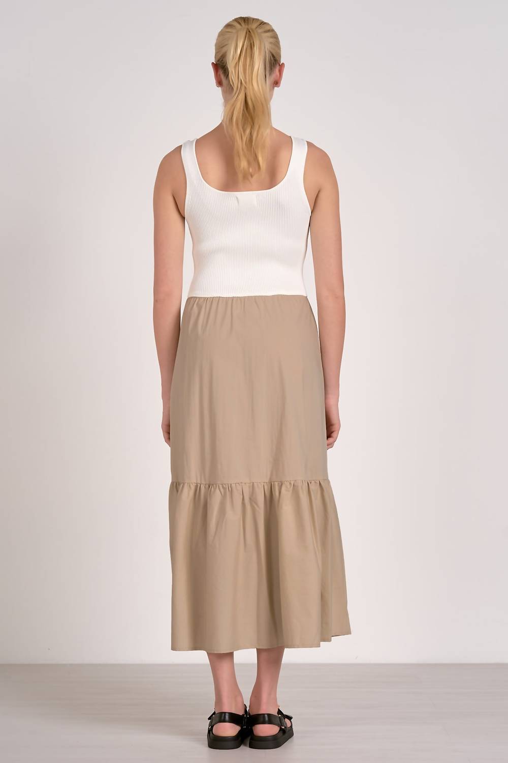 Elan - Maxi Tank Mixed Media Dress