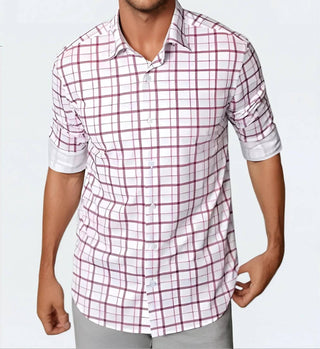 Buki - Carnaby Plaid Long Sleeve Tech Shirt