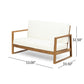 Belgian Loveseat & Coffee Table Set With Water Resistant Cushions